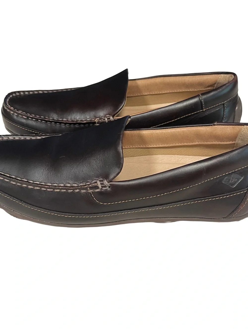 NEW Sperry TopSider Mens Sz 9.5 Hampden Venetian Dark Brown Leather Loafer